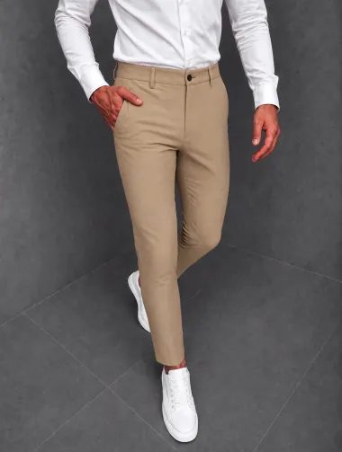Pantaloni barbati casual bej C001